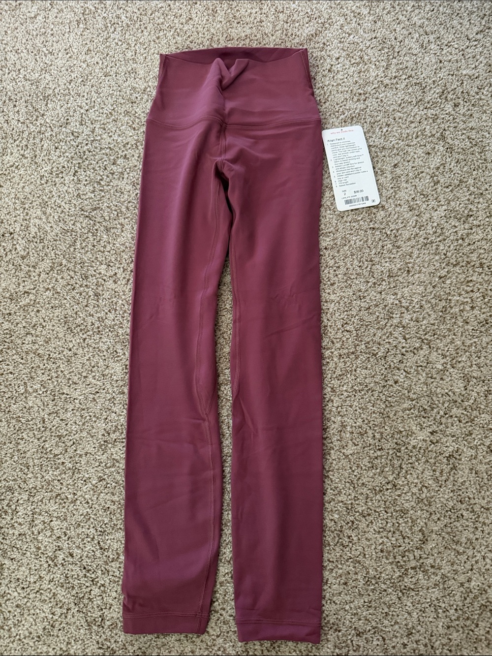 lululemon athletica High-Waist Leggings in Burgundy